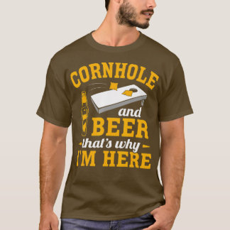 Cornhole och Beer Cornhole Player Funny Cornhole t Shirt