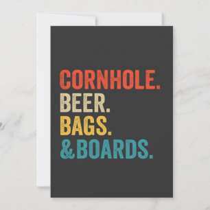 Cornhole Ölsäckar & Brädor Roligt Vintage Present  Inbjudningar
