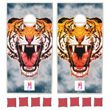 Cornhole Set ROARING TIGER KANJI MÅNE