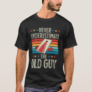 Cornhole Spelare Säck Kasta Korn Kasta Bean Säck L T Shirt