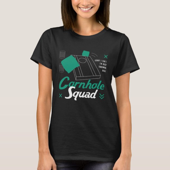 Cornhole Squad Wilderness Ironic Saying T Shirt (Framsida)