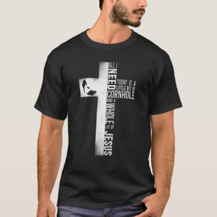 Cornhole Team Bean Bag Player Champ Kor Faith Je T Shirt