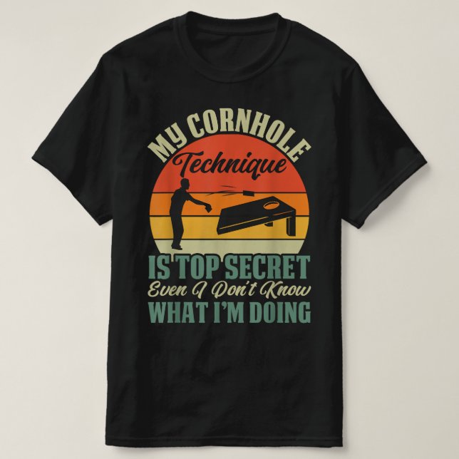 Cornhole Toss Game T Shirt (Design framsida)