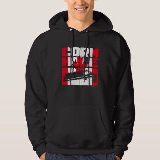 Cornhole vintage Canada flagga Canadian Maple Löv Hoodie