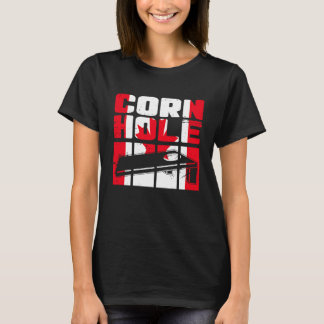 Cornhole vintage Canada flagga Canadian Maple Löv T Shirt