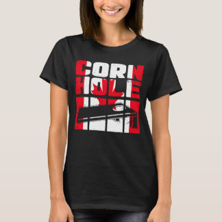 Cornhole vintage Canada flagga Canadian Maple Löv T Shirt