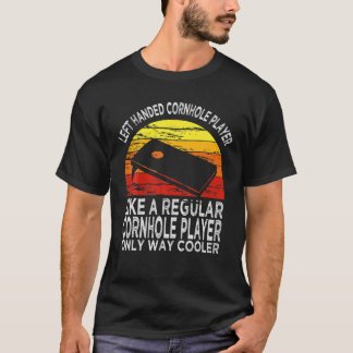 Cornhole Vintage Lämnat Hannhole Player T Shirt