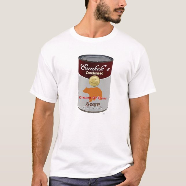 Cornholes kondenserade kräm av björnsoppa tee shirt (Framsida)