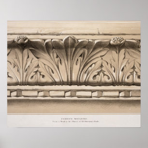 Cornice Molding, från Grav i S.S-kyrkan Poster