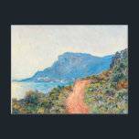 Corniche nära Monaco av Claude Monet Vykort<br><div class="desc">Corniche nära Monacoby Claude Monet</div>