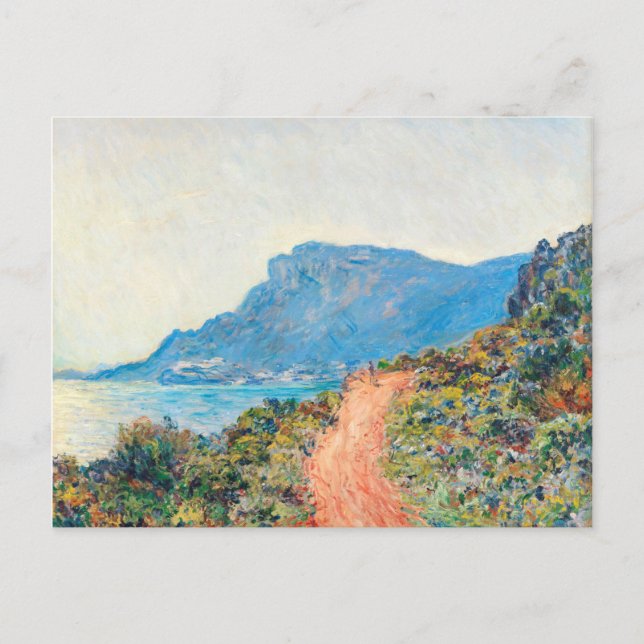 Corniche nära Monaco av Claude Monet Vykort (Framsida)