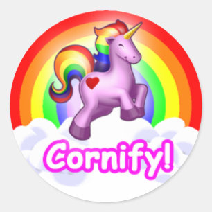 Cornify Sticker Runt Klistermärke