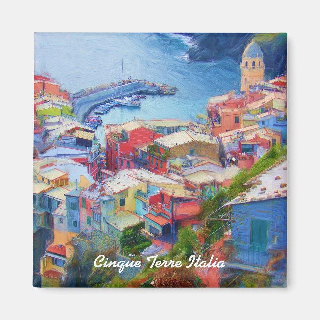 Corniglia Cinque Terre Italia Magnet (Framsidan)