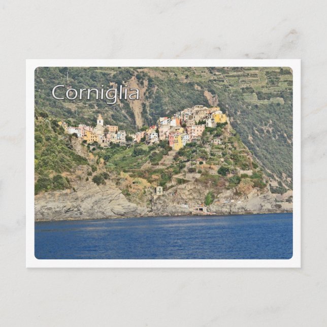 CORNIGLIA - Cinque Terre - Liguria - Italien Vykort (Framsida)