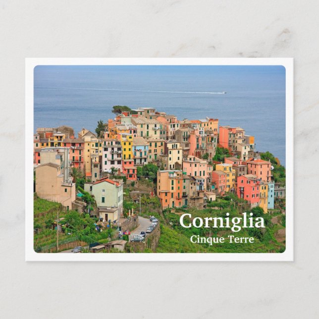 CORNIGLIA - Cinque Terre - Liguria - Italien Vykort (Framsida)