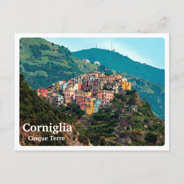CORNIGLIA - Cinque Terre - Liguria - panorama - Vykort (Framsida)