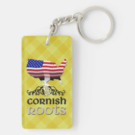 Cornish American Ancestry Roots Nyckelring