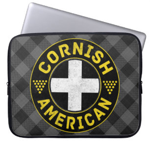 Cornish American Flagga Laptop Fodral