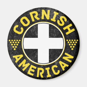 Cornish American Flagga Magnet
