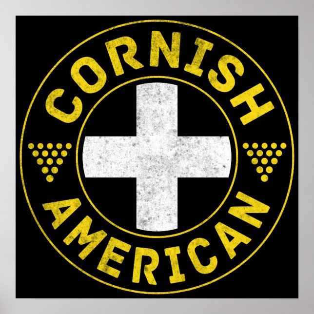 Cornish American Flagga Poster (Framsidan)