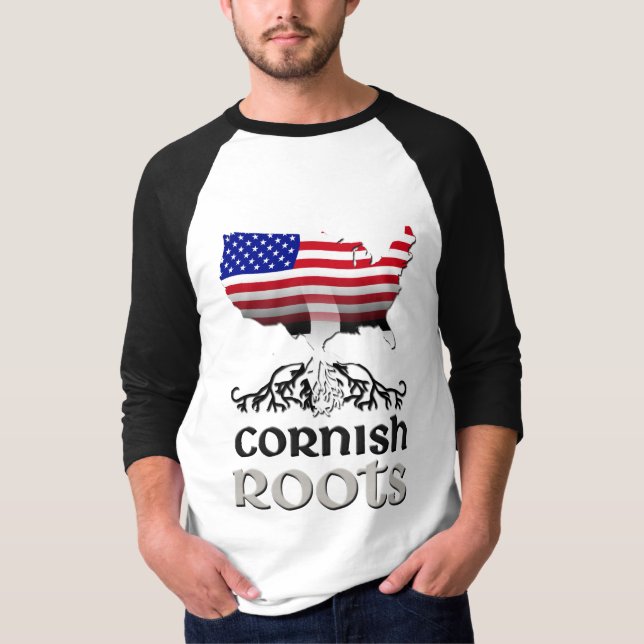 Cornish American Flagga Tee (Framsida)