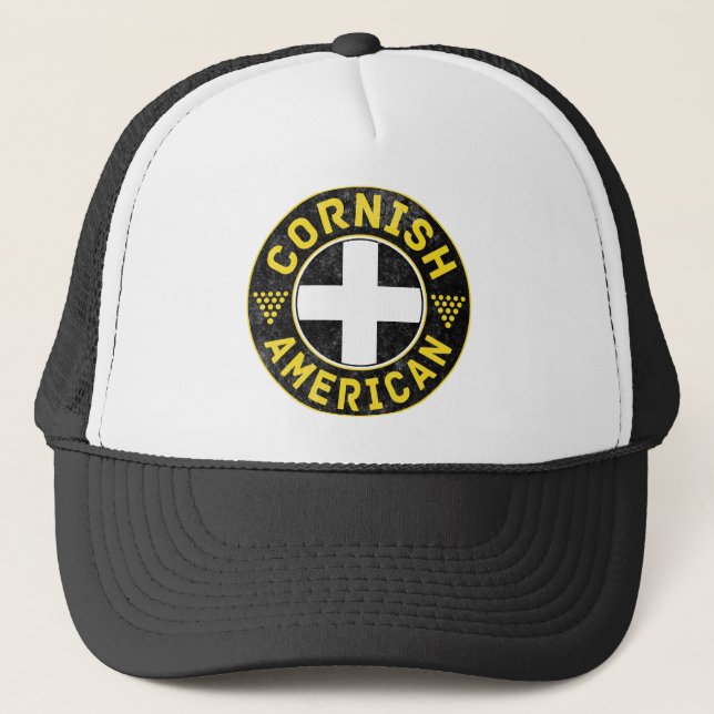 Cornish American Flagga Truckerkeps (Framsida)