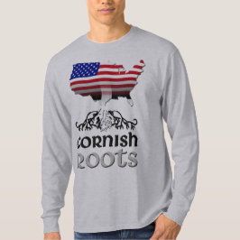 Cornish American Saint Pirans Flagga T Shirt