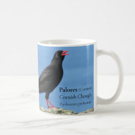 Cornish Choughs (Palores) Pyrrhocorax pyrrhocorax Kaffemugg