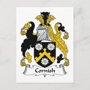 Cornish Family Crest Vykort