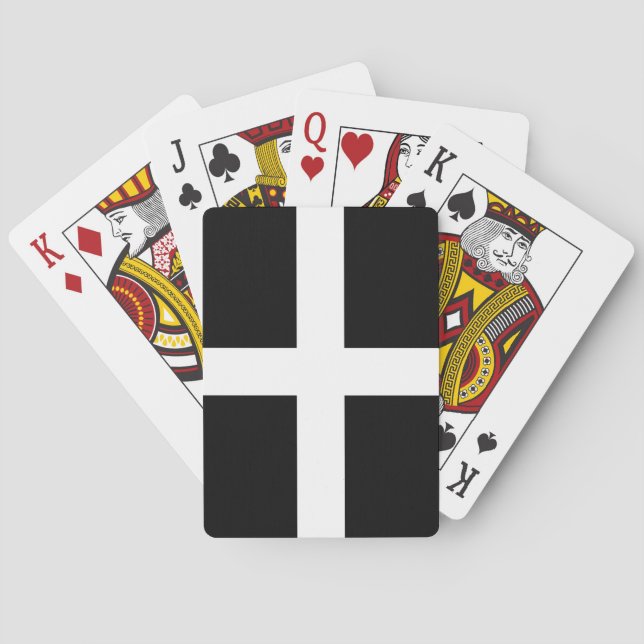 Cornish Flagga (Cornwall) (England, Förenade kunga Casinokort (Baksidan)