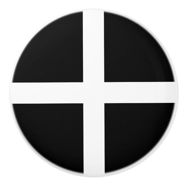 Cornish Flagga (Cornwall) (England, Förenade kunga Knopp (Framsidan)