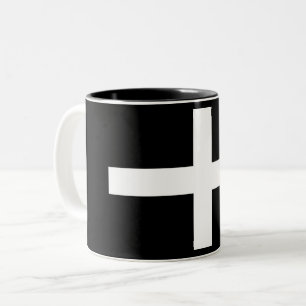 Cornish Flagga (Cornwall) (England, Förenade kunga Två-Tonad Mugg