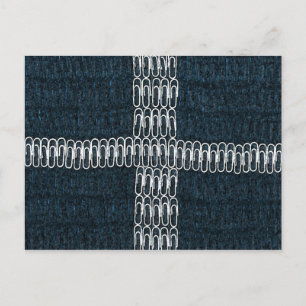 Cornish Flagga of Paperclips Vykort