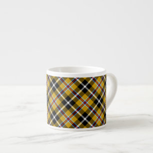 Cornish National Tartan Gult and Black Play Espressomugg