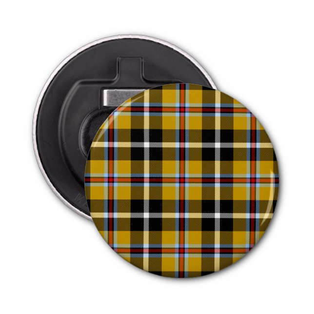 Cornish National Tartan Gult and Black Play Flasköppnare (Framsidan)
