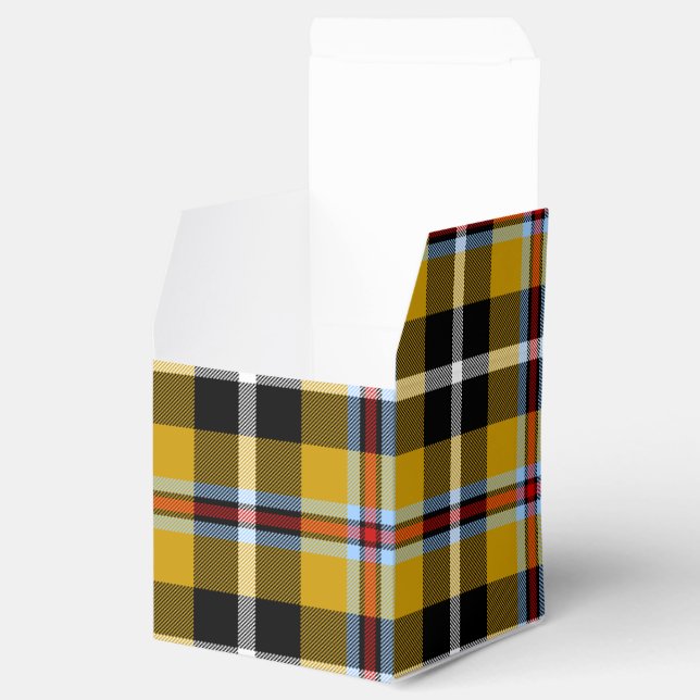 Cornish National Tartan Gult and Black Play Presentaskar (Öppnad)