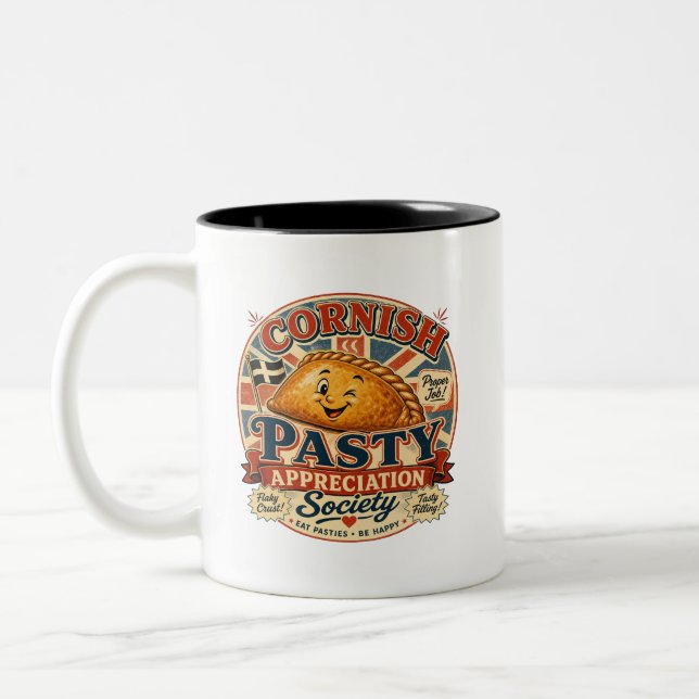 Cornish Pasty Appreciation Society Två-Tonad Mugg (Vänster)