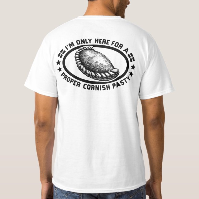Cornish Pasty T Shirt (Baksida)