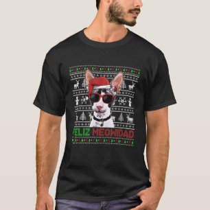 Cornish Rex Cat Feliz Meowidad Funny jul T Shirt