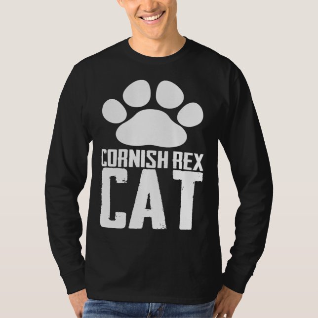Cornish rex cat t shirt (Framsida)