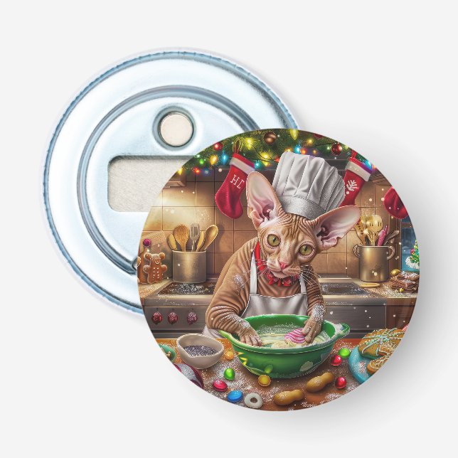 Cornish Rex Holiday Baking: Festiv julbakning Flasköppnare (Framsidan)