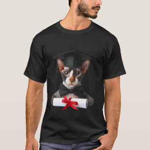 Cornish Rex Katt Examen Ceremoni Hatt Examinand T Shirt