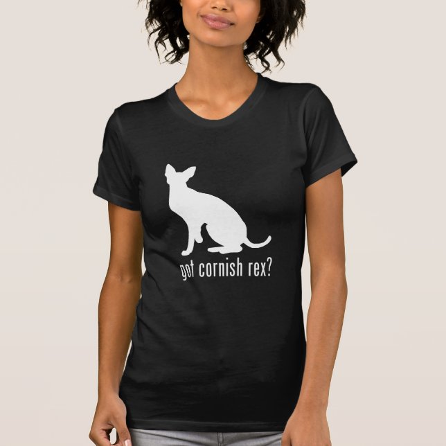 Cornish Rex katt T-shirt (Framsida)