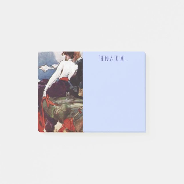 Cornish sak till anteckningar post-it block (Framsida)