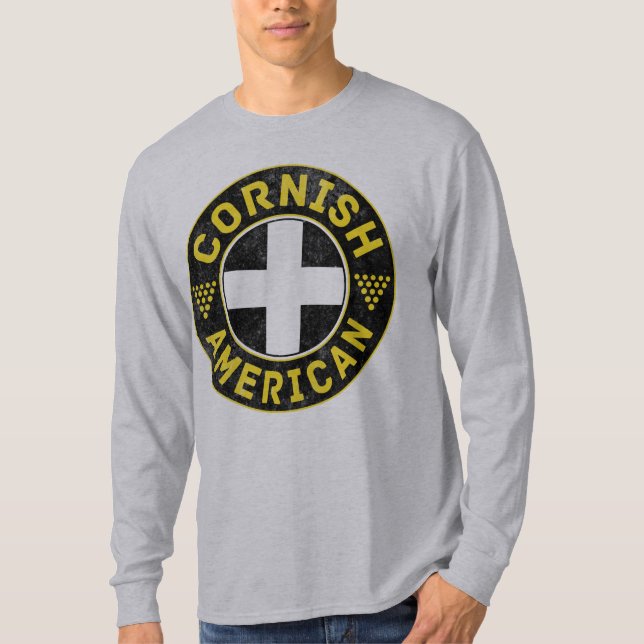 Cornish Sanktt Pirans för amerikan utslagsplats T Shirt (Framsida)