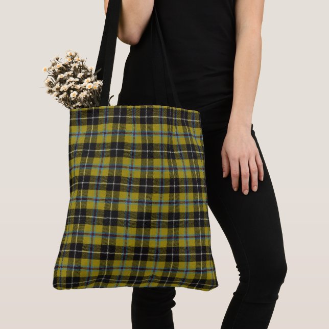 Cornish Scottish Tartan Tote Bag Tygkasse (Närbild)
