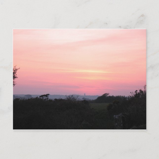 Cornish Sunset Postcard (5983) Vykort (Framsida)