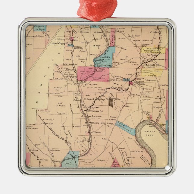 Cornplanter församling julgransprydnad metall (Framsidan)