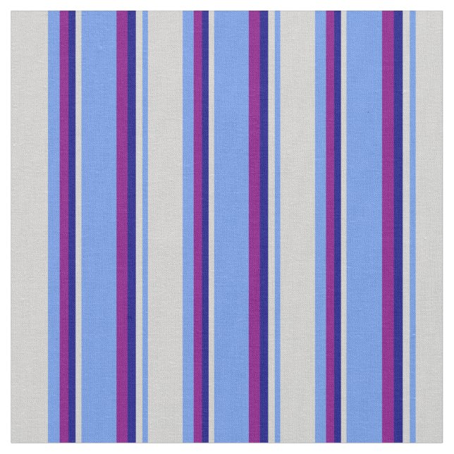 CornroBlue, Light Grått, Blue och Lila Tyg (Närbild)