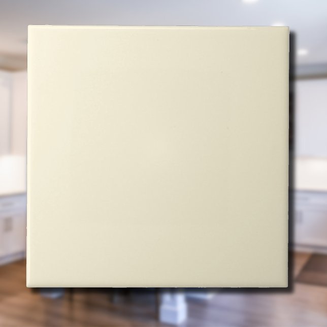 Cornsilk Gult Solid Färg | Klassisk Elegant Kakelplatta (Skapare uppladdad)